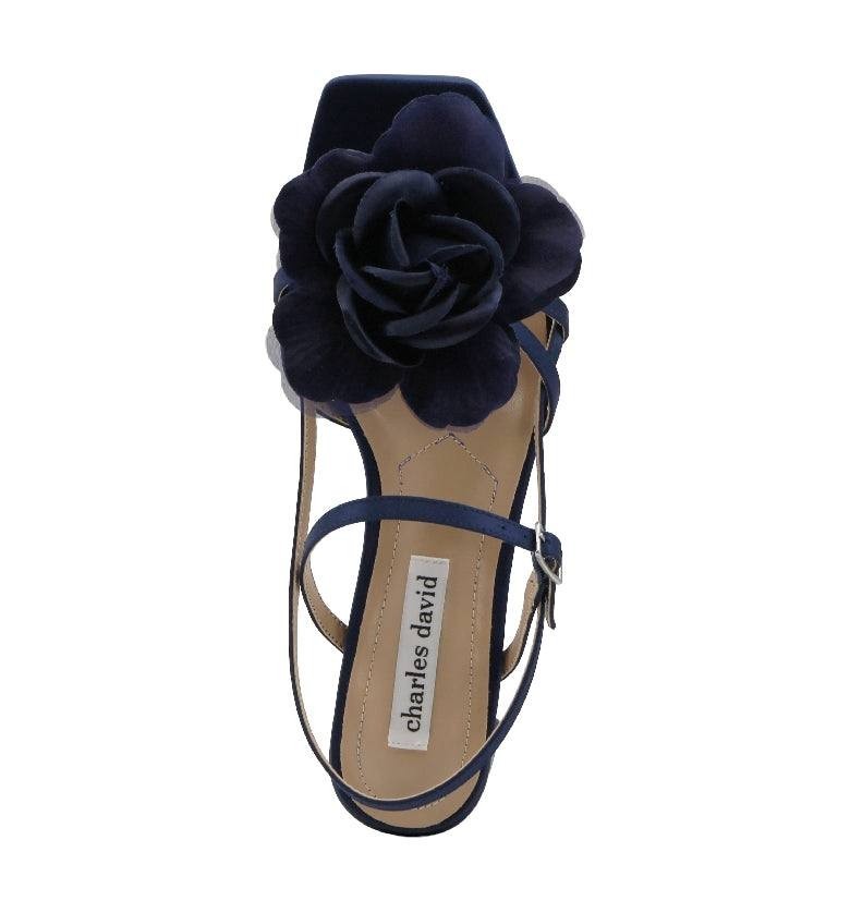 Charles  David  Slingback  Sandals  Navy  7.5M  New  $70