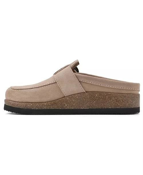 White  Mountain  Clogs  Beach   Wood  Suede  8M  New  With  Box  $89