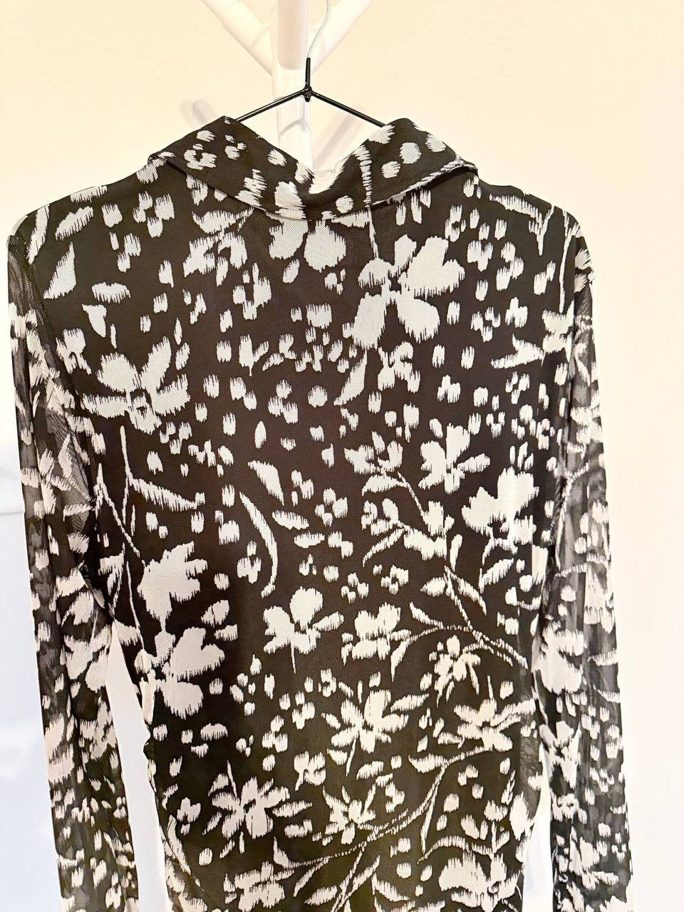 Tommy Hilfiger Floral Ruched Long Sleeve Dress – Size 16 – NWT – $119