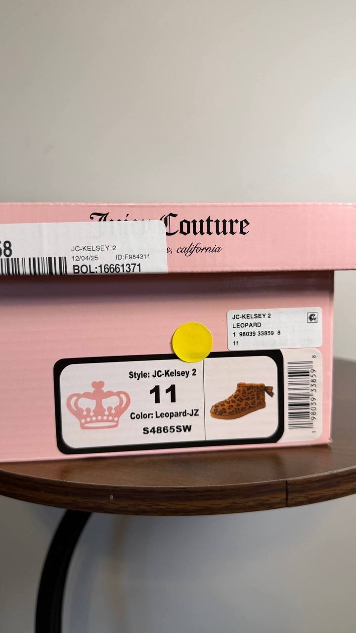 Juicy Couture Kelsey Booties 11 Leopard Round Toe Cold‑Weather NIB msrp$69