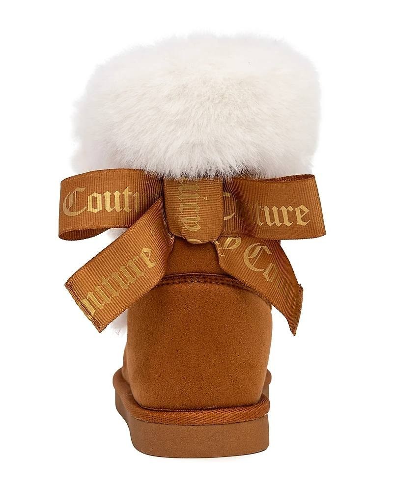 Juicy Couture Cognac Faux Suede Cold Weather Boots 3M NIB MSRP $65