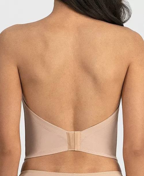 Dominique 6380 Brie Longline Backless Strapless Bra Beige 34C Balconette