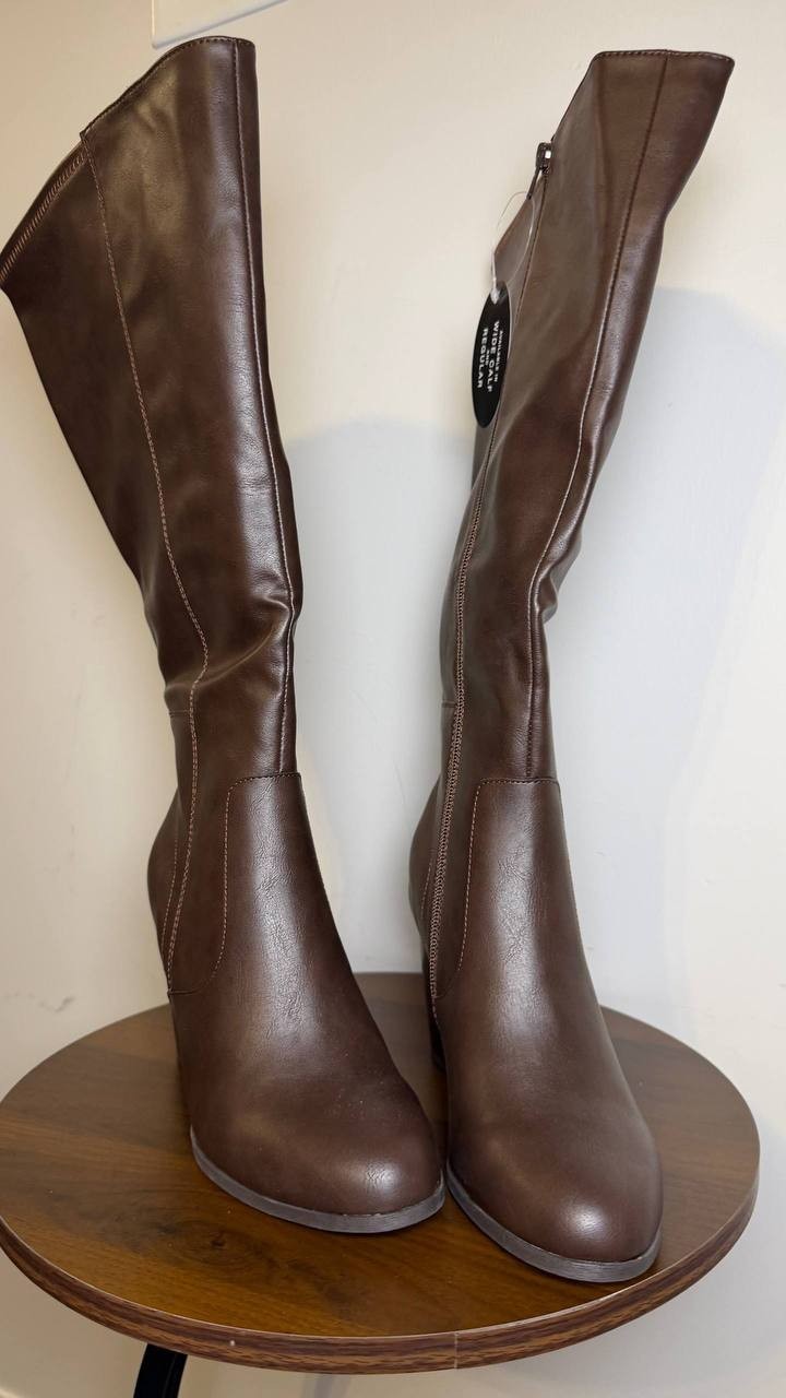 Style&Co Chocolate High Dress Boots 8M NIB MSRP $89.90