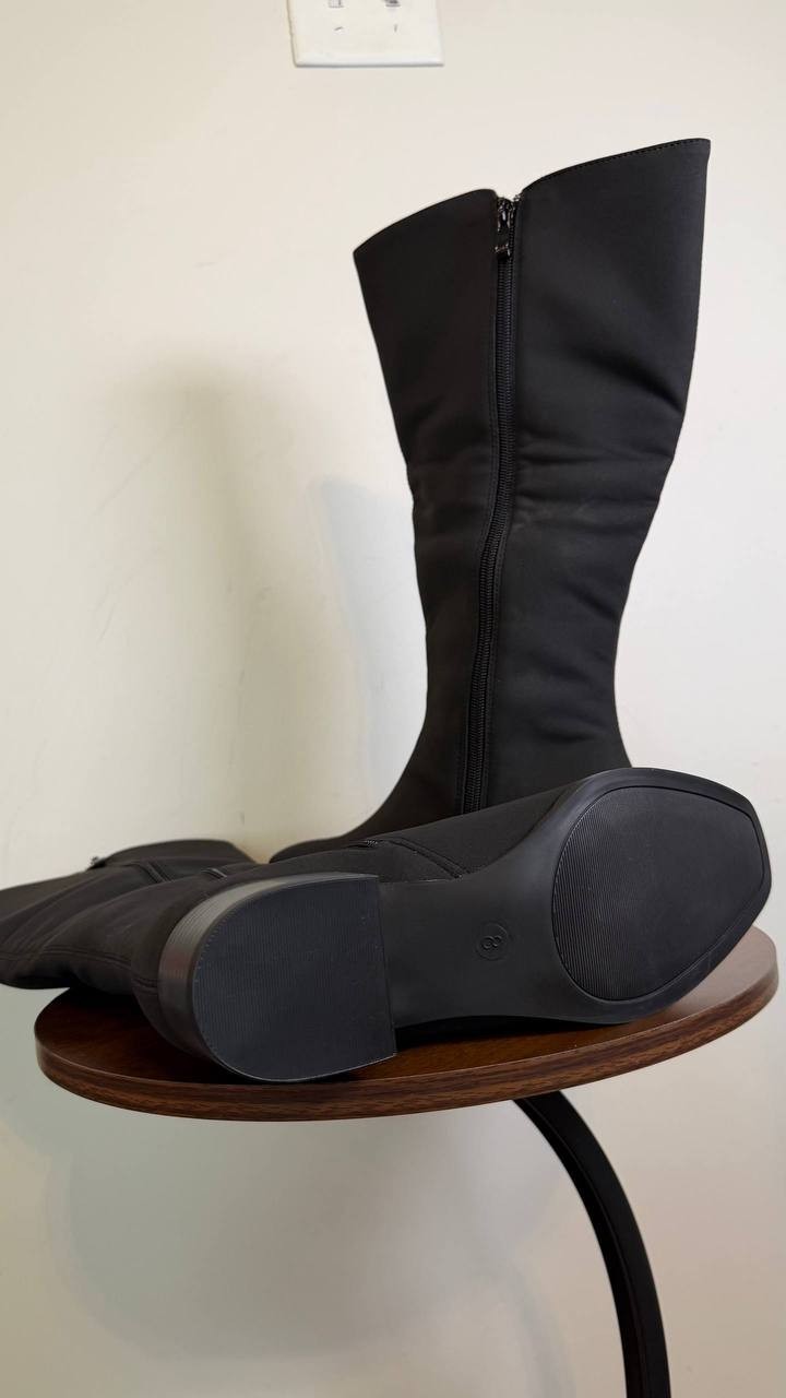 Journee Collection Women’s Devri Knee High Boots Black 8M, MSRP 122$ NWB