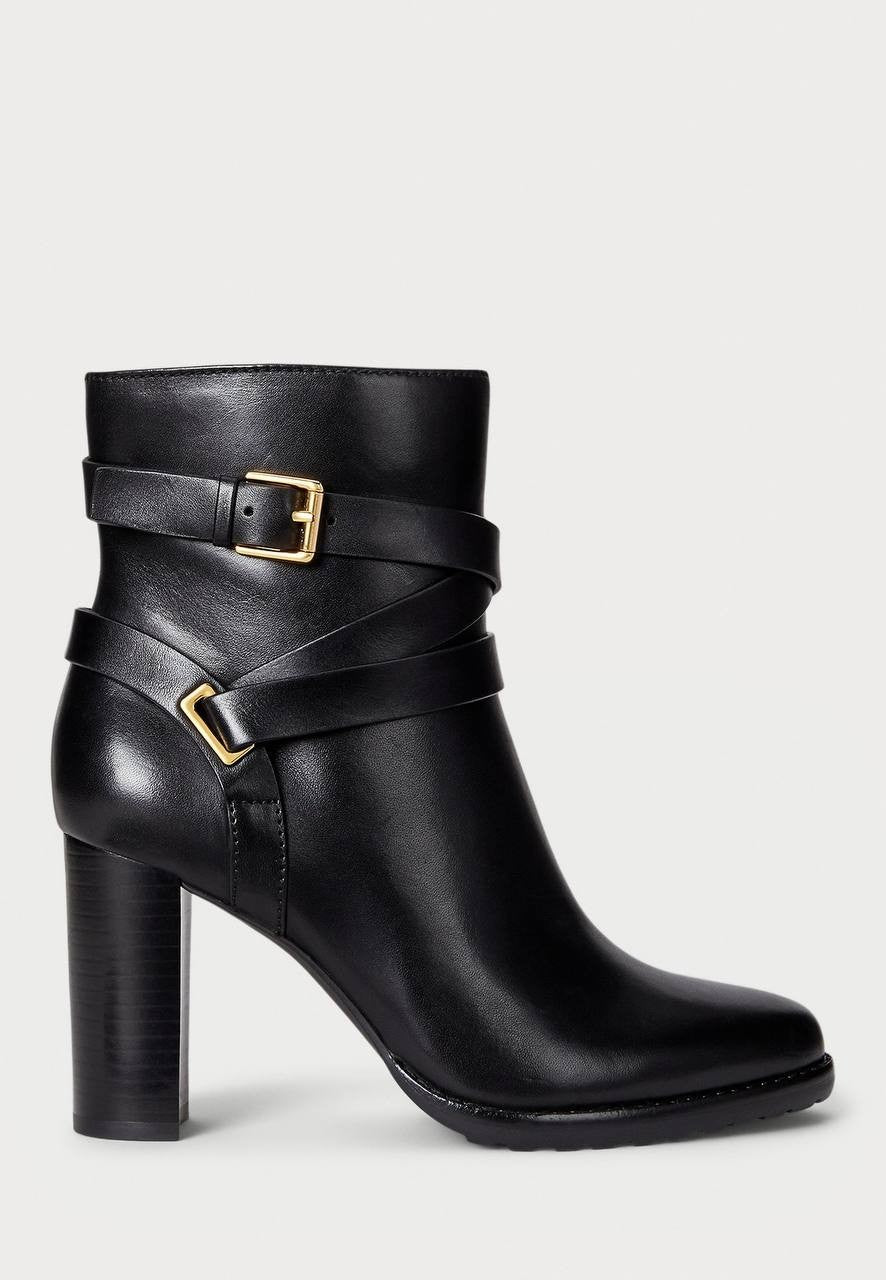 Lauren Ralph Lauren Dress Booties Black 6 B New $225.00