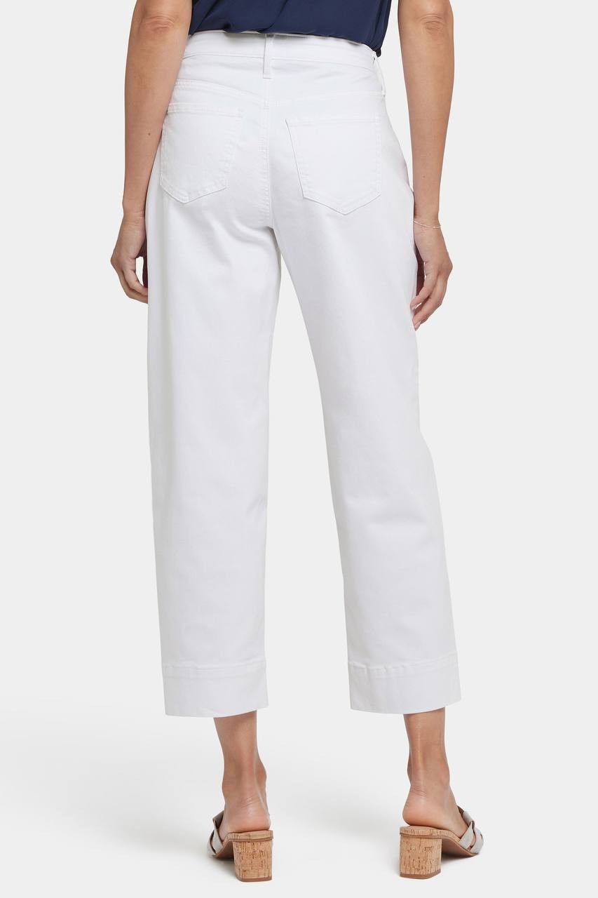 NYDJ Balloon Ankle Jeans Optic White Size US 8 - Relaxed Balloon Fit, NWT