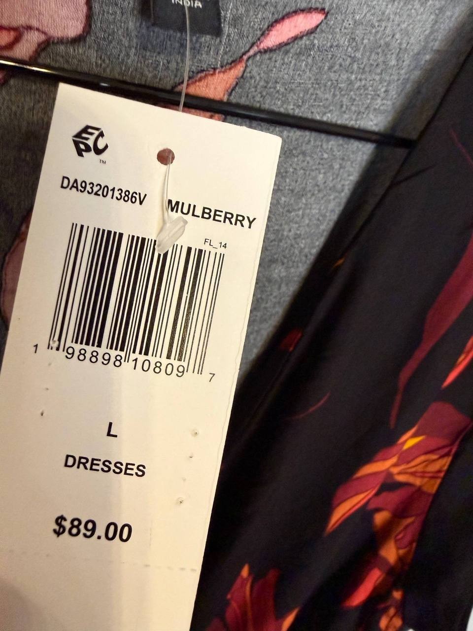Sam & Jess Printed Faux‑Wrap Maxi Dress – Size L – NWT – $89