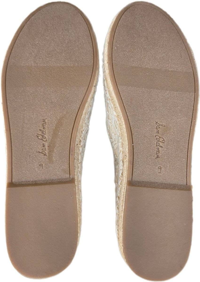 Sam  Edelman  Slingback  Flats  Ivory  7.5  M  New  $130