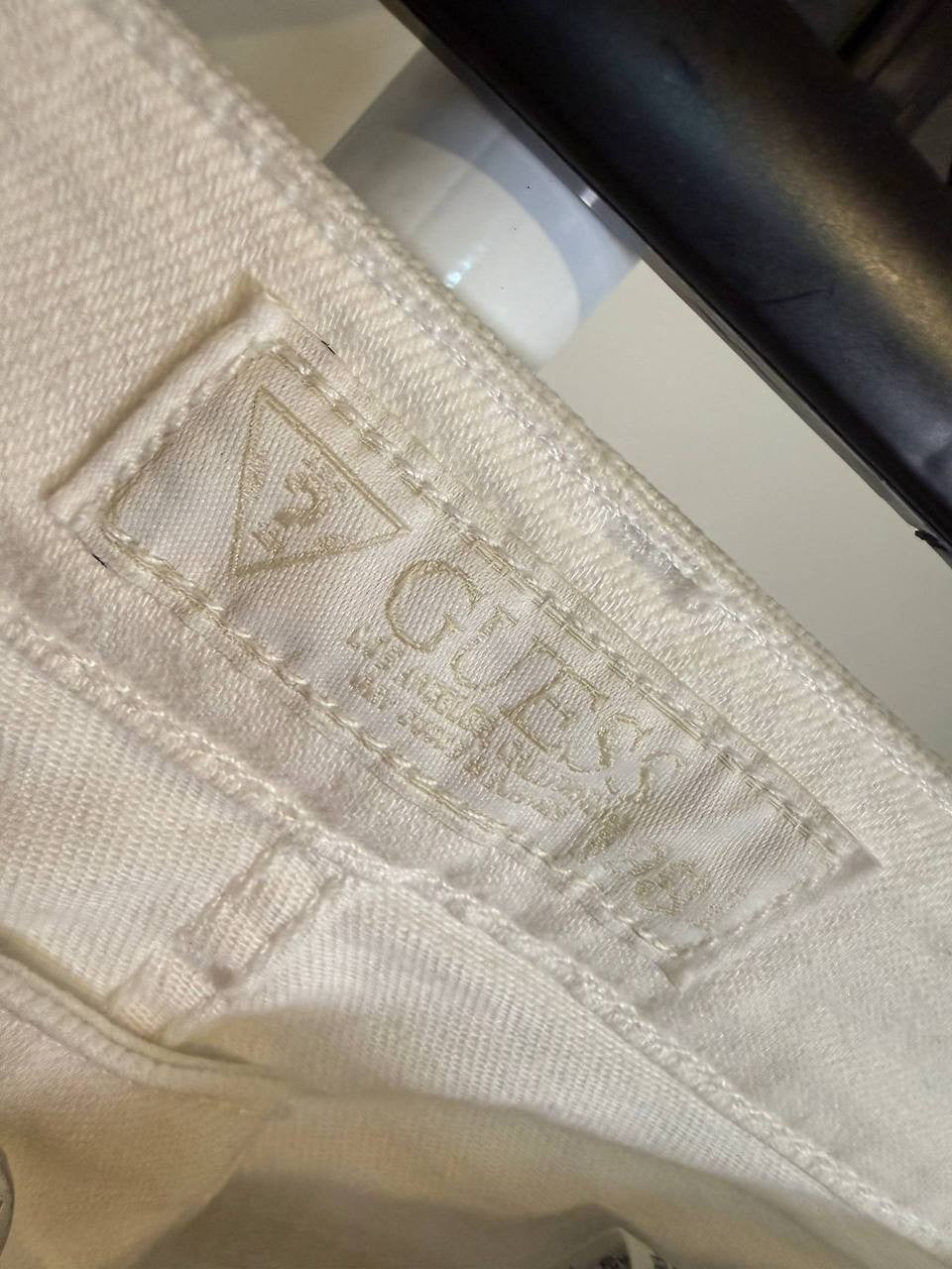 Guess High‑Waisted Straight‑Leg Pants - White– Size 25 – NWT