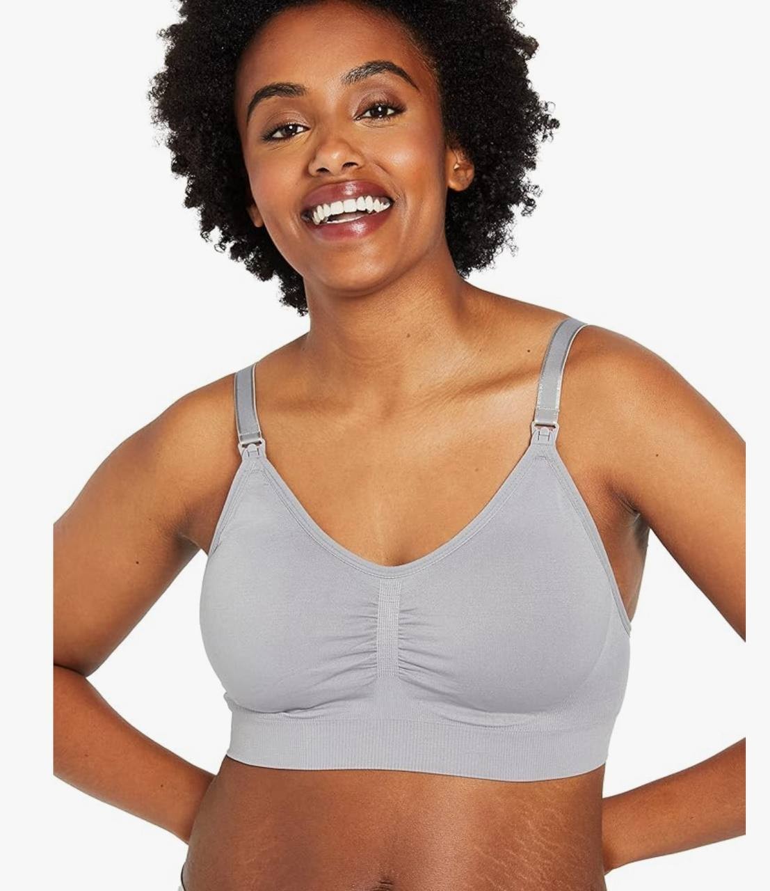 Motherhood Maternity Seamless Clip Down Nursing Bra – Wireless Comfort,Size M