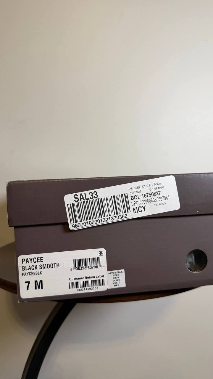 Style&Co Women’s Dress Sandals 7M Black Man-Made – New in Box MSRP $59.90