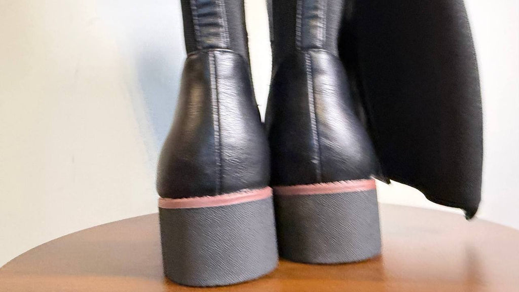 Style & Co Cyruss Tall Boots 10M Black Wedge Round Toe Memory Foam NIB msrp$99