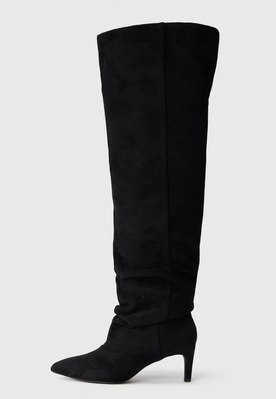 Madden Girl Women’s Stassi Over‑the‑Knee Boots Black 8.5 Fabric MSRP 135$— NWB