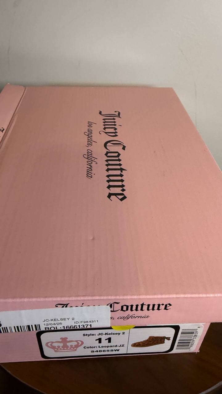Juicy Couture Kelsey Booties 11 Leopard Round Toe Cold‑Weather NIB msrp$69