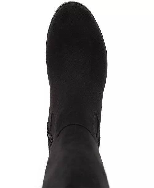 Style & Co Women’s Charmanee Tall Boots Black 9 Man‑Made Block Heel MSRP $79.90