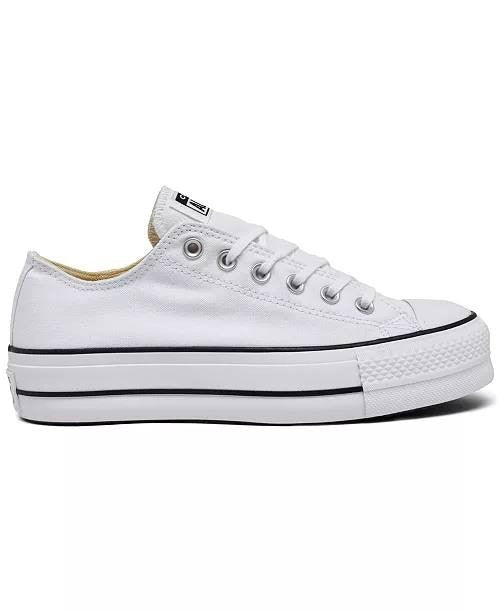 Converse Sneakers 4M White Textile New Without Box MSRP $69.95