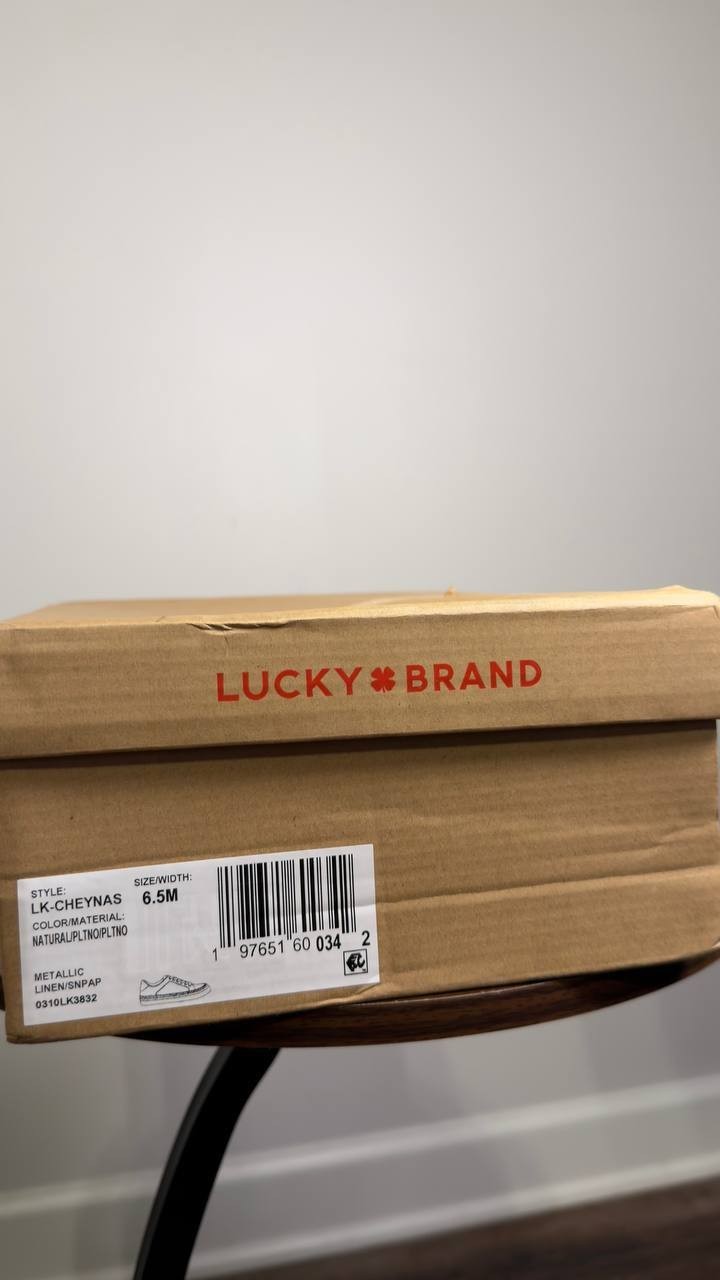Lucky  Brand  Sneakers  Natural  6.5  M  New  $70