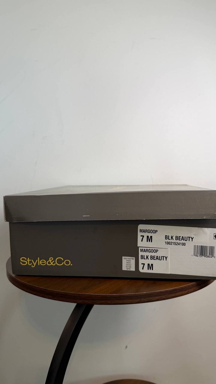 Style & Co – Women’s Margoo Riding Boots – Black – 7M – Man‑Made – NWB