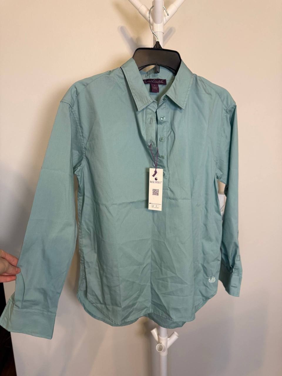 Gloria Vanderbilt Amanda Cotton Pullover Shirt – Size S – NWT – $48