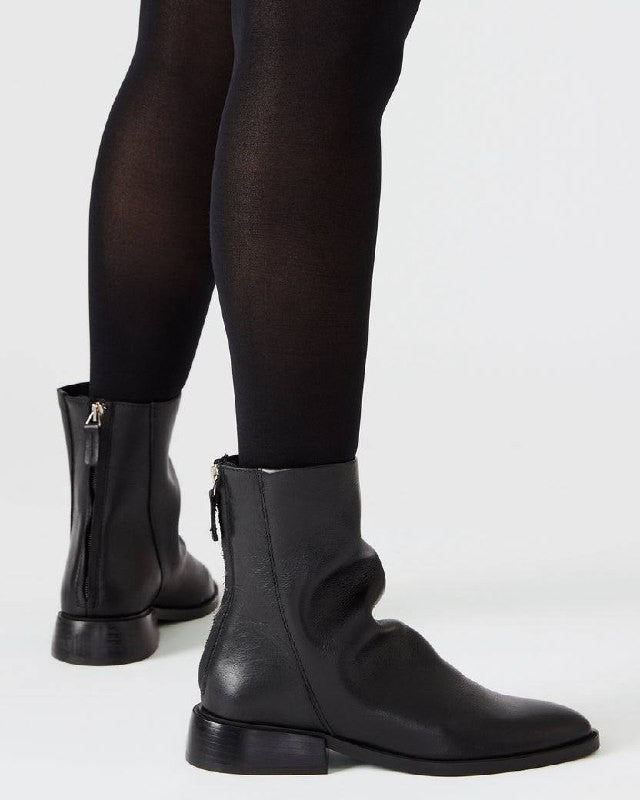 Steve Madden NEXIE Booties 8.5 Black Leather Pointed Toe Zip NIB msrp$159.9