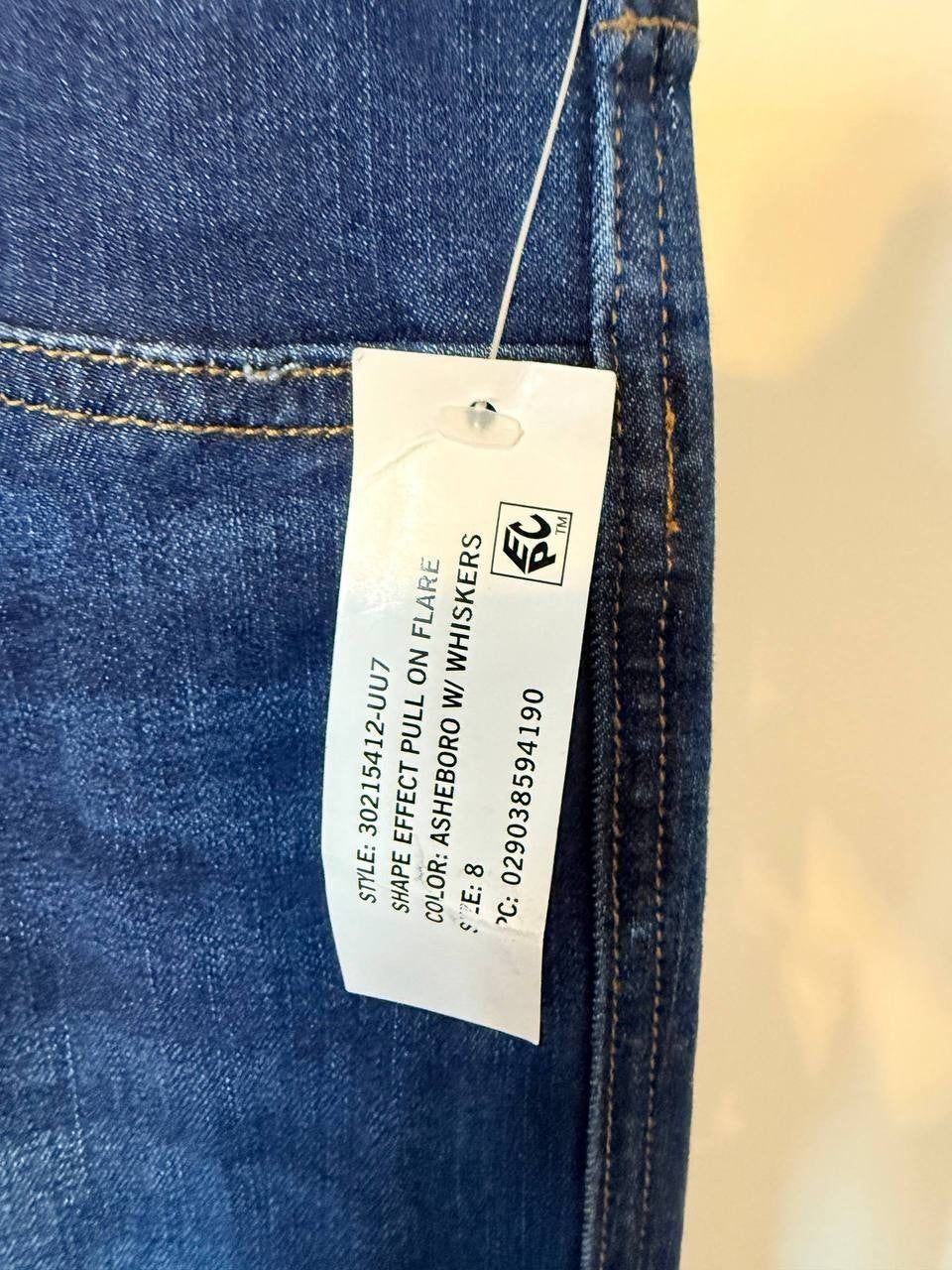 Gloria Vanderbilt Amanda Shape Effect Pull on Flare  – Size 8 – NWT – $54