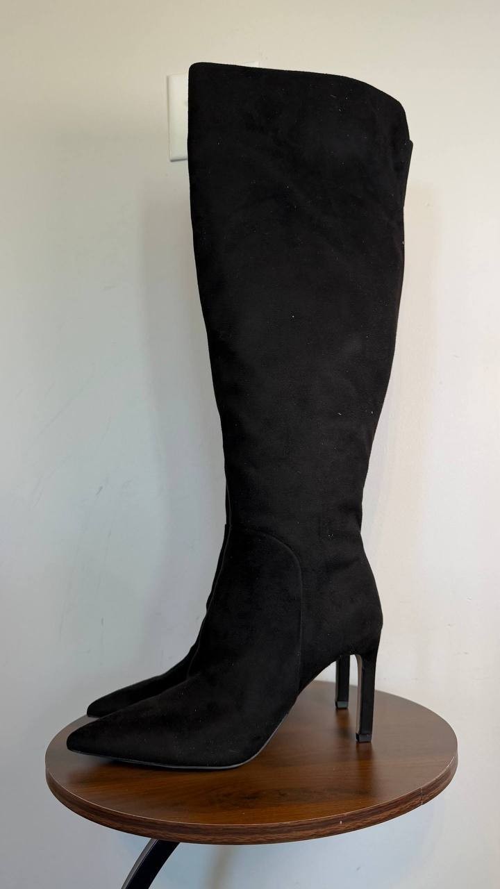 Jessica Simpson Earon High Boots Black 9.5M WC Faux Leather $149 NWOB