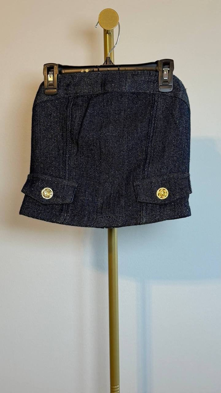 Guess Chany Denim Corset Dark Blue XS NWT $118