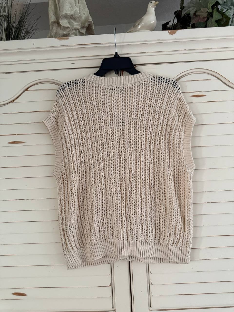 And Now This Sweater Vest – Beige, Size PXL (Petite XL)
