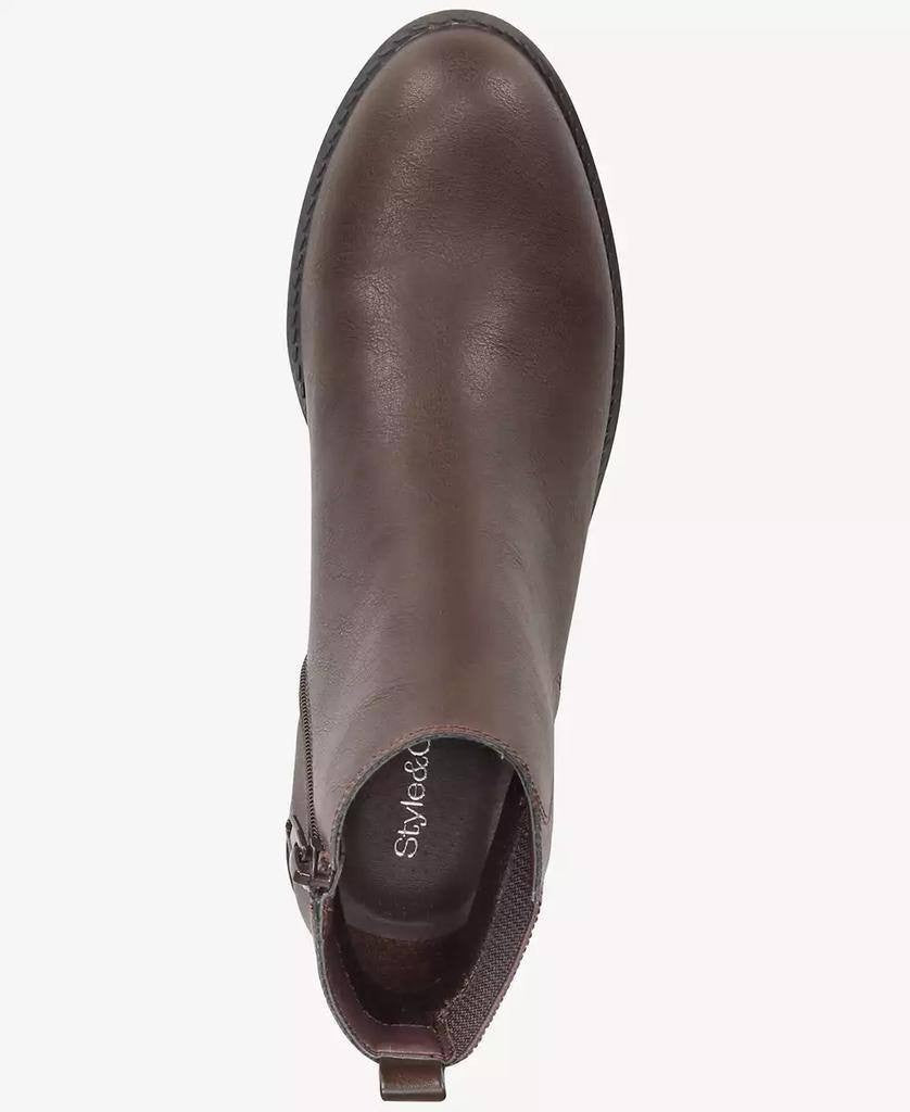 Style & Co Graciee Women’s Lug Booties Dark Roast 7W Man‑Made $69.90 NWB