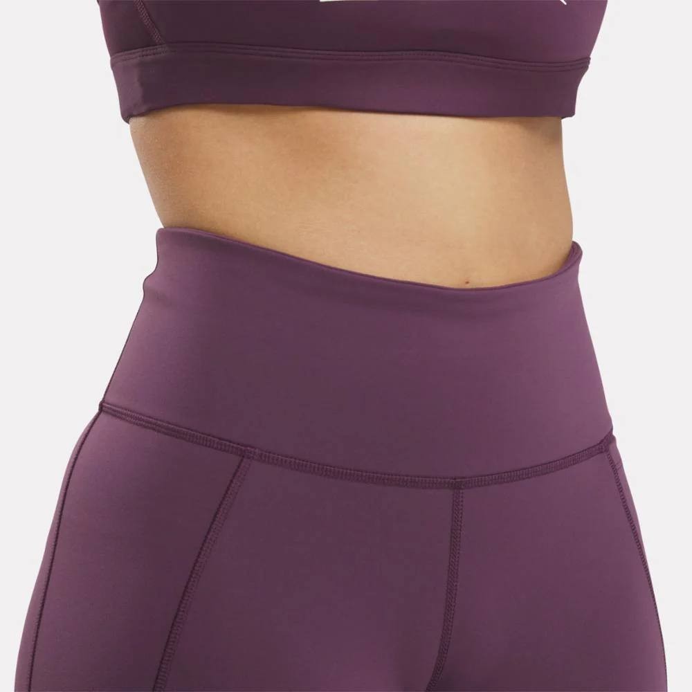 Reebok LUX Collection Training Leggings Violet High Rise Speedwick SizeXL NWT$55