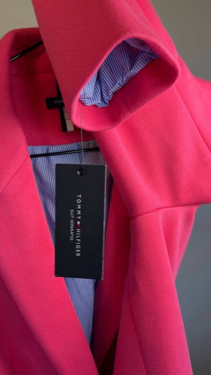 Tommy Hilfiger Single Button Business Blazer Pink 12 NWT $139