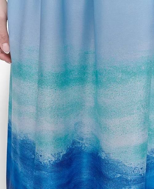 DKNY Maxi Dress Sleeveless Satin Printed Pink XL NWT MSRP $149