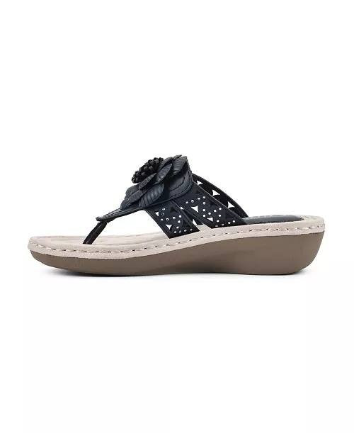 Cliffs by White Mountain  Thong Sandals  Navy  7  New  $59