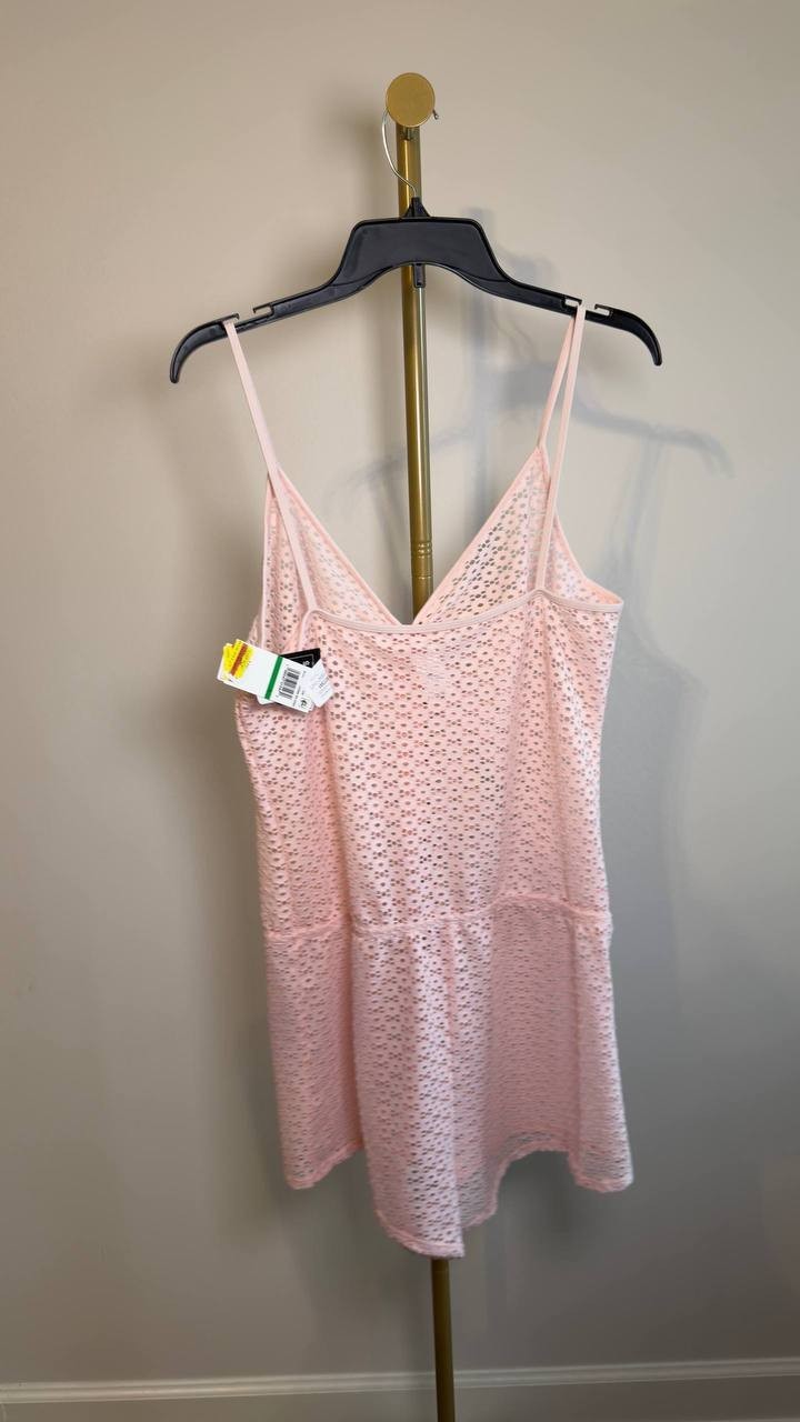 Salt + Cove Medallion Crochet Romper Cover‑Up Pink Blush L NWT $24.99