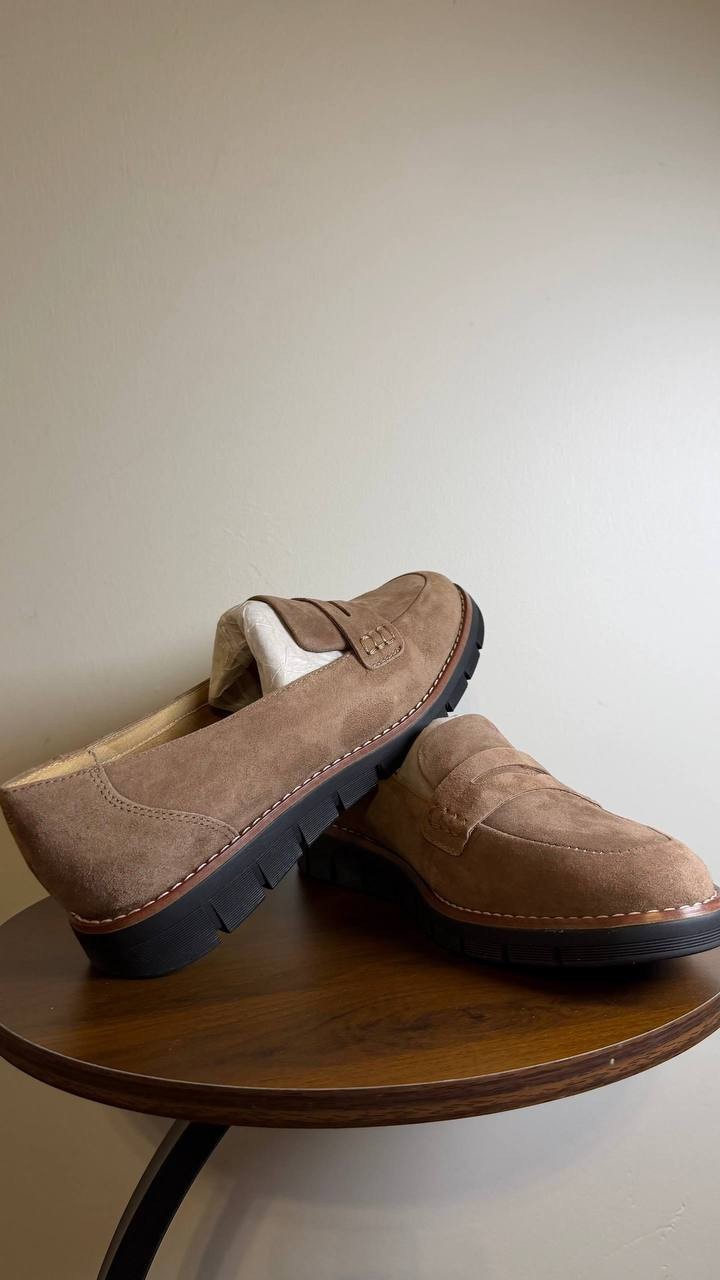 Easy Spirit Velia Loafers 9.5M Taupe Suede  Slip‑On Comfort NIB msrp$89