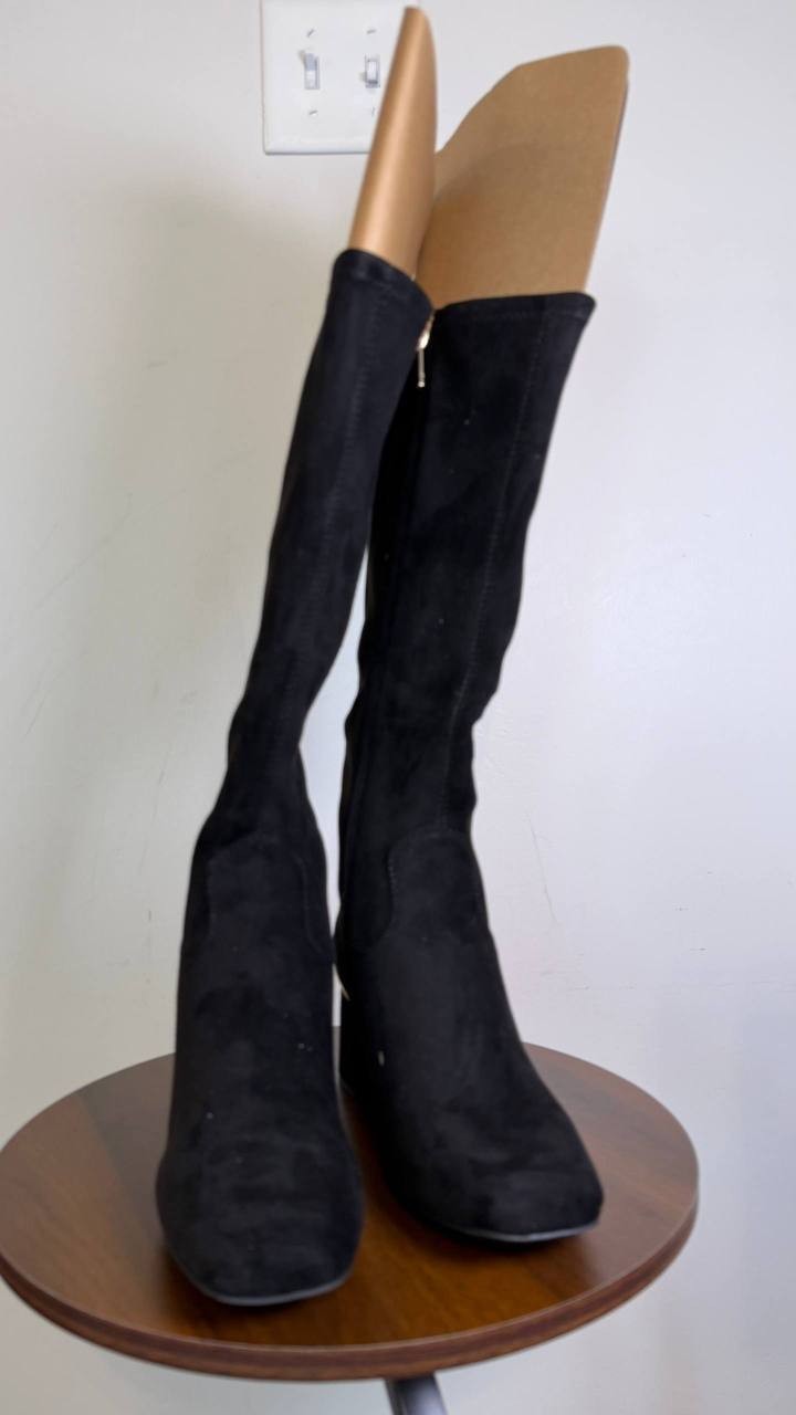 Jones New York Women’s Durana Knee High Boots Black 8.5 Fabric MSRP $109.50 NWOB