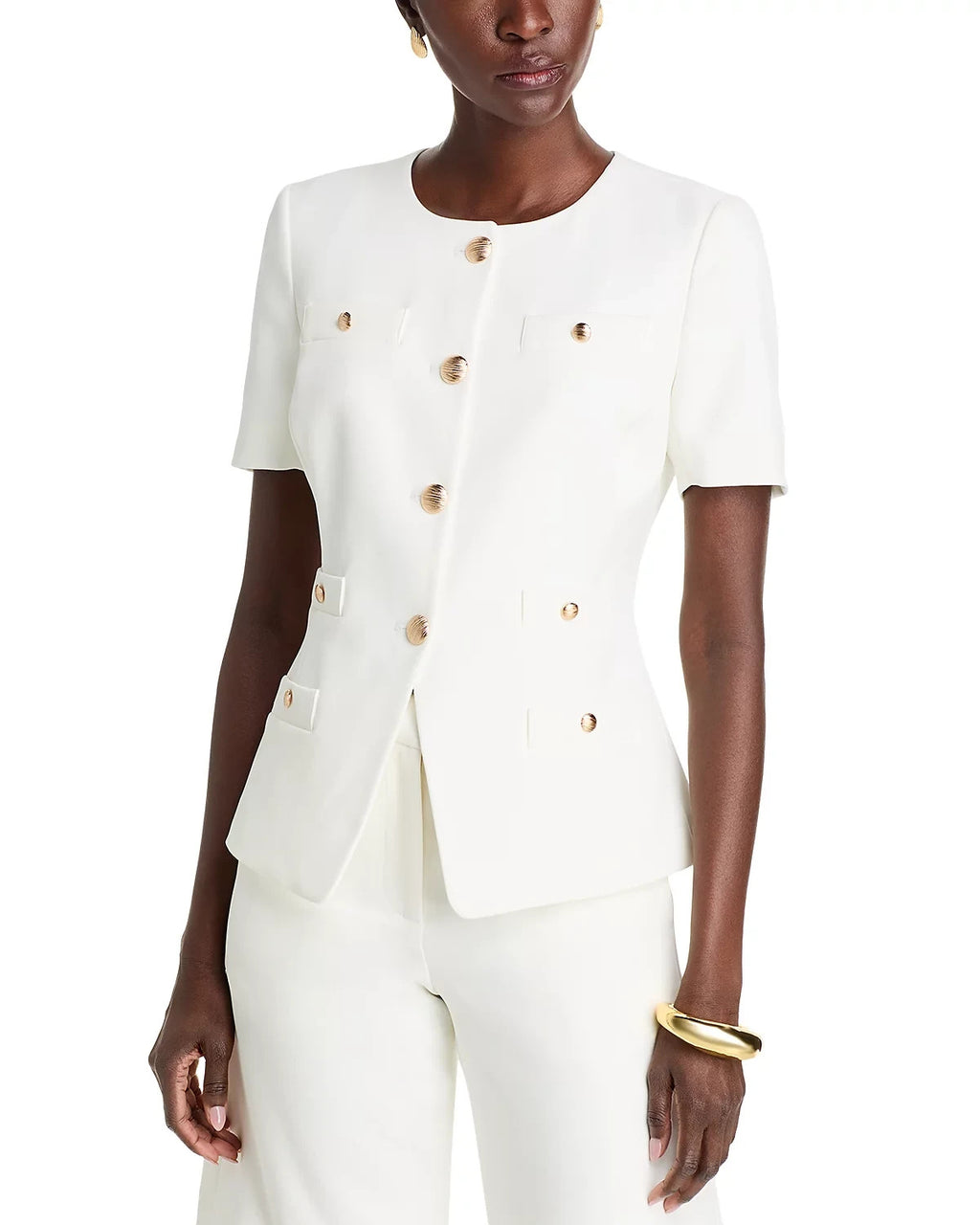 Generation Love Reyes Tailored Crepe Jacket – Size M, White