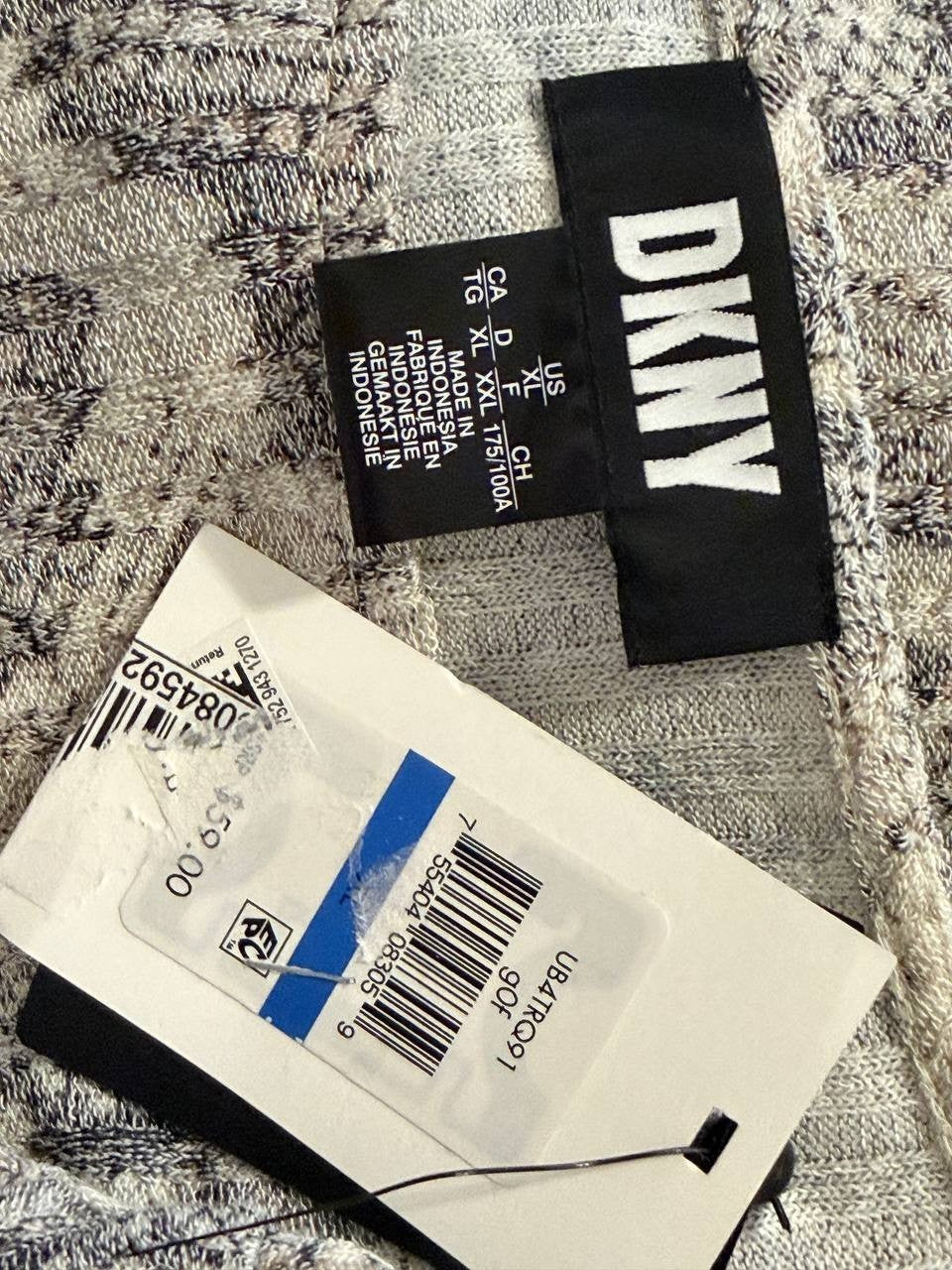 DKNY Snakeskin‑Print Knit Blouse – Size XL – NWT – $59