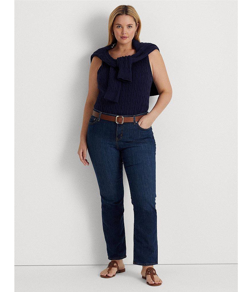 Lauren Ralph Lauren Plus Size Stretch Denim Straight Jeans – Size 14– NWT – $125