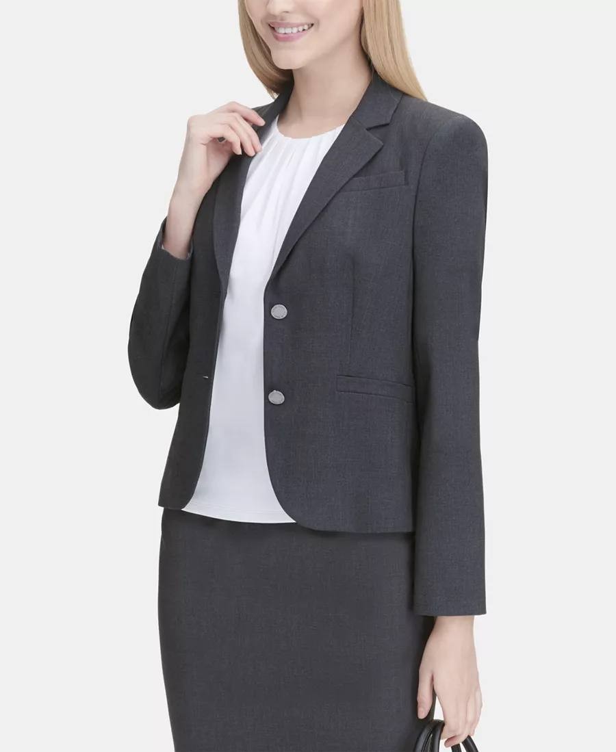 Calvin Klein Two‑Button Blazer – Size 6 – NWOT