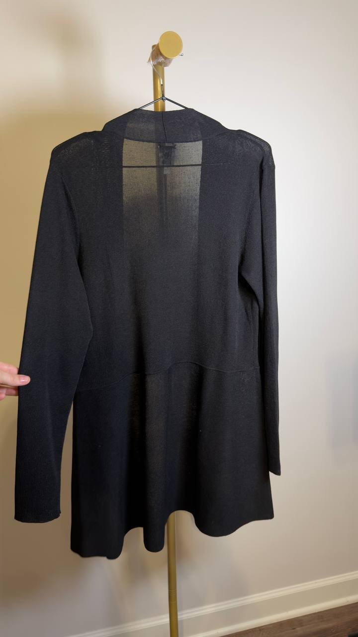 Anne Klein Cardigan Black L NWOT