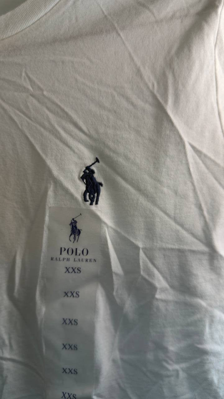 Polo Ralph Lauren Cotton T‑Shirt XXS White NWT $68
