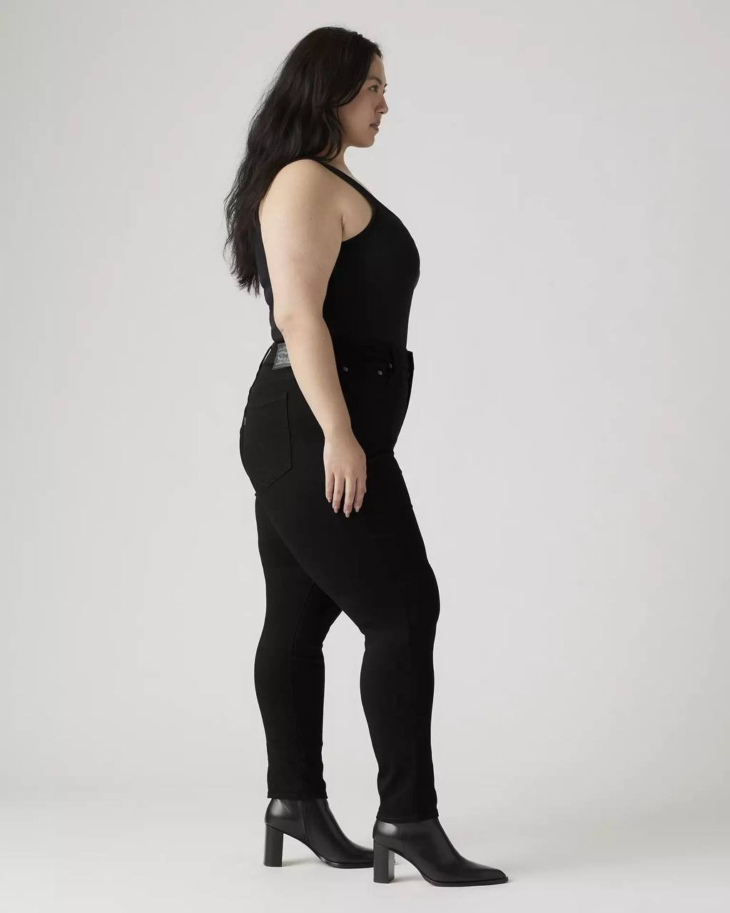 Levi’s Women’s Plus 721 High Rise Skinny Jeans Black 24W $74.95 NWT