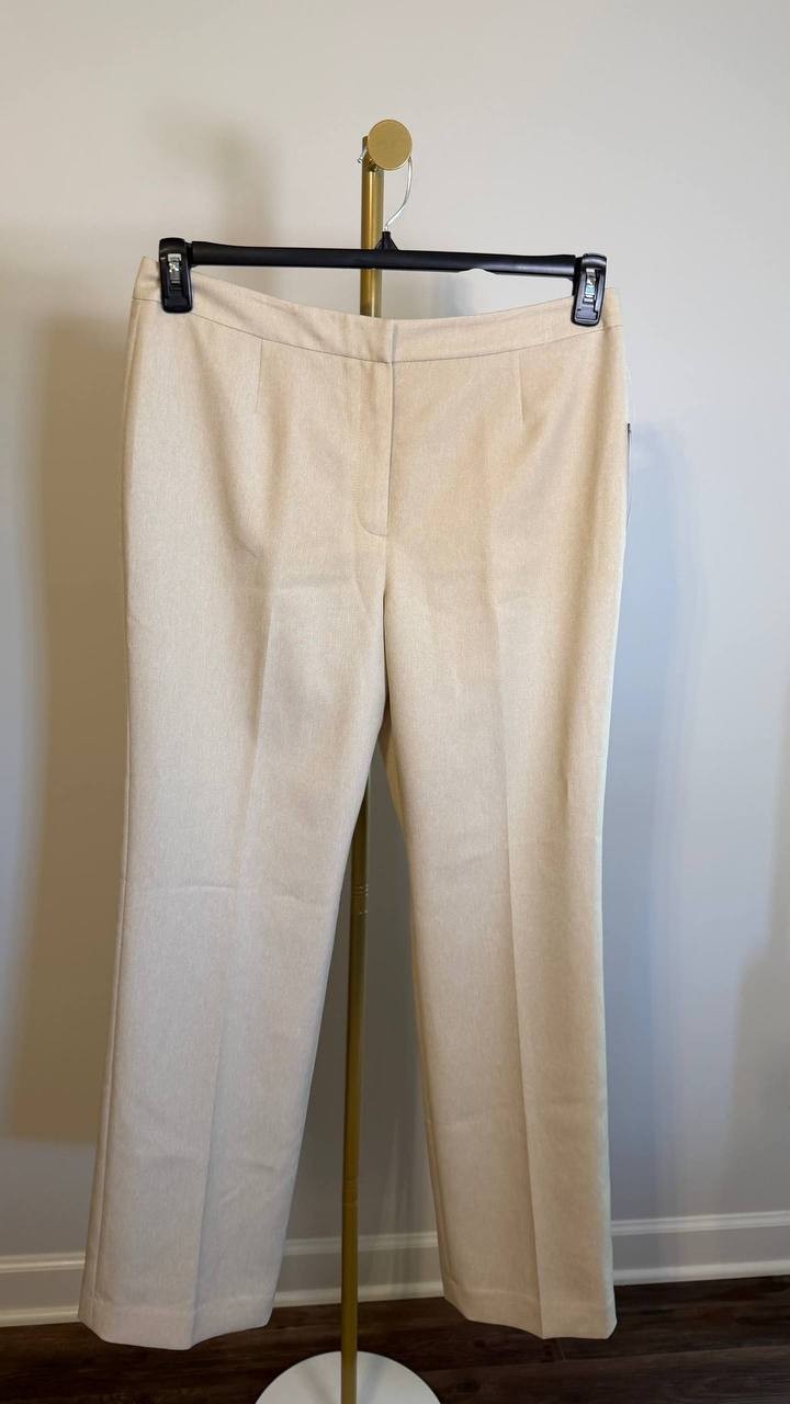 Le Suit Women’s Mid-Rise Straight-Leg Pants Work Trousers Size 12 $100 NWT