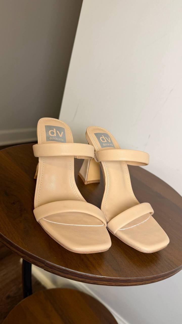 DV Dolce Vita Blush Man‑Made High Heel Dress Sandals Size 5 NIB MSRP $65