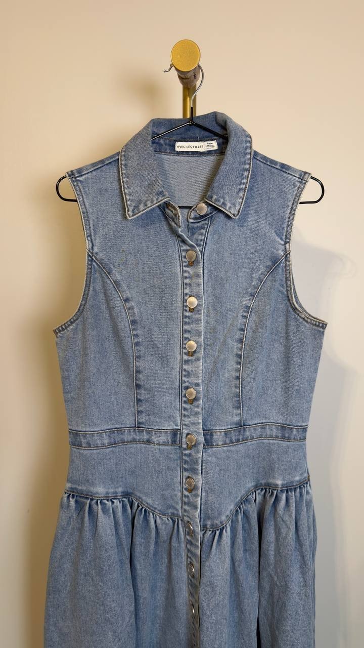 Avec Les Filles Spread Collar Snap-Front Midi Dress Satin Wash 8 NWOT $169