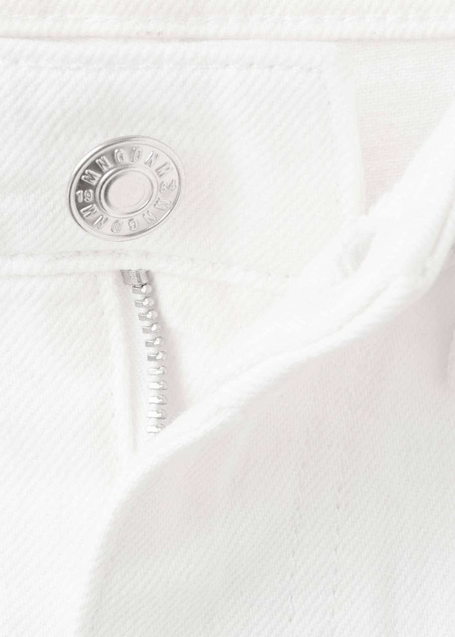 Mango Mid‑Rise Balloon Jeans White 4 NWT $70