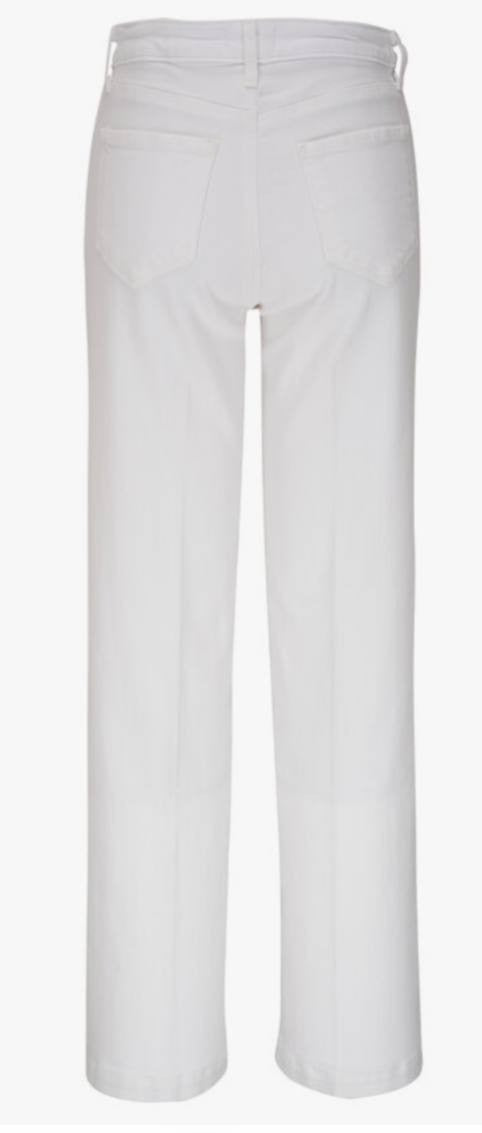 L’AGENCE “Scottie” Wide‑Leg Premium Denim Jeans – White – Size 29 – NWT – $255
