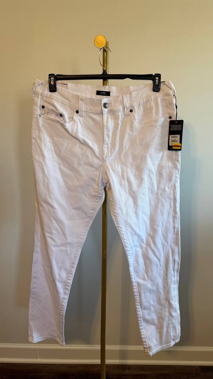 True Religion Men’s Rocco Skinny Jeans White W38 L32 $169 NWT
