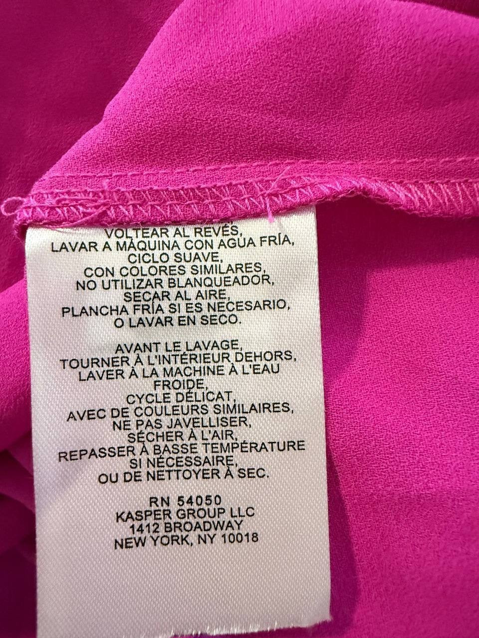 Jones New York Pink Button‑Up Blouse – Size L – NWT – $79.50.